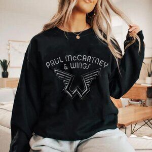 Paul McCartney Wings Logo' T Rock Band Sweatshirt shirt
